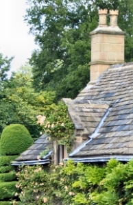 English cottage chimney pots